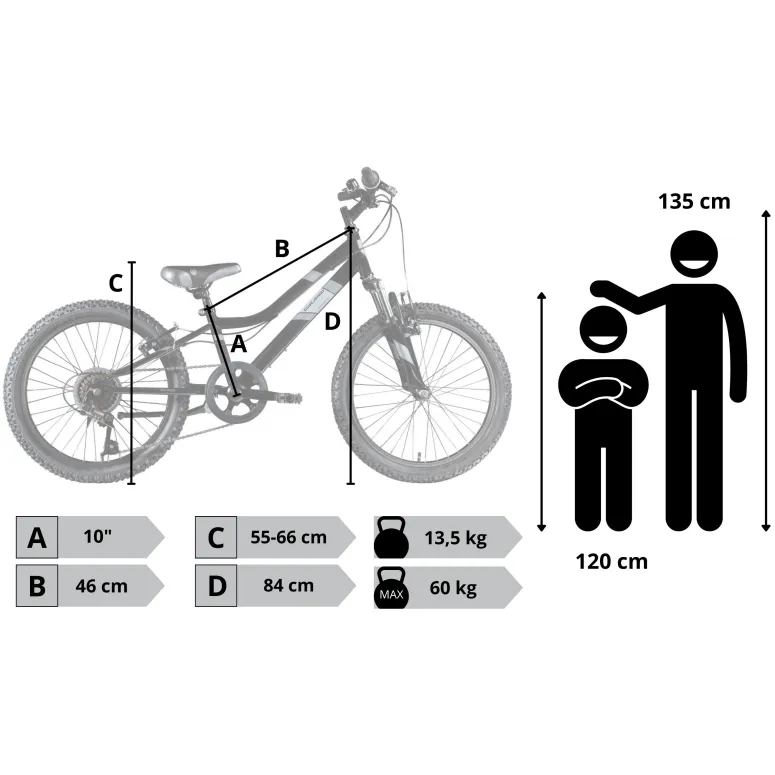 Rower Dziecięcy 20" Dziewczęcy Chłopięcy Dzwonek Stopka Odblaski Saiguan