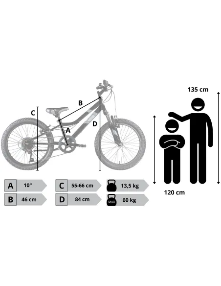 Rower Dziecięcy 20" Dziewczęcy Chłopięcy Dzwonek Stopka Odblaski Saiguan