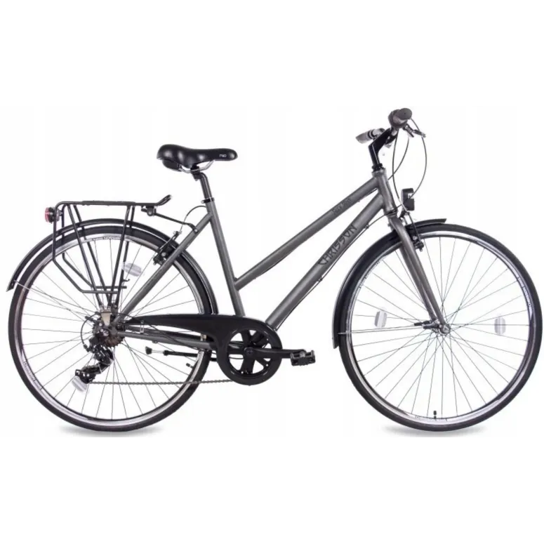 Rower Damski Miejski Koła 28" SHIMANO Błotniki Oświetlenie Bagażnik Damka