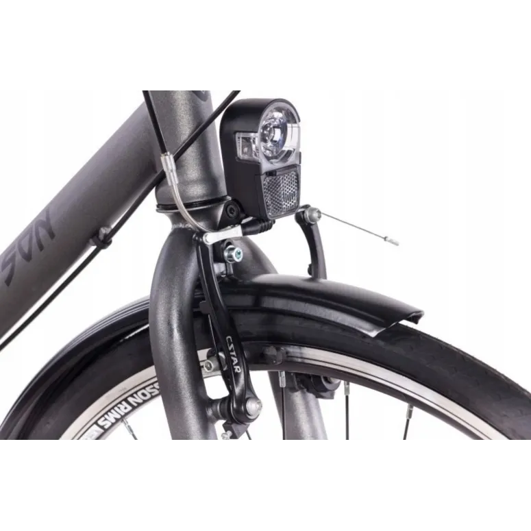 Rower Damski Miejski Koła 28" SHIMANO Błotniki Oświetlenie Bagażnik Damka