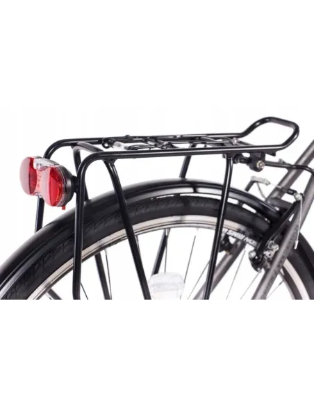 Rower Damski Miejski Koła 28" SHIMANO Błotniki Oświetlenie Bagażnik Damka