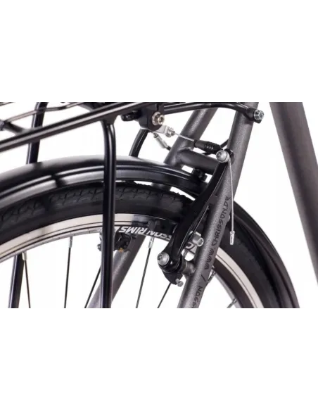 Rower Damski Miejski Koła 28" SHIMANO Błotniki Oświetlenie Bagażnik Damka