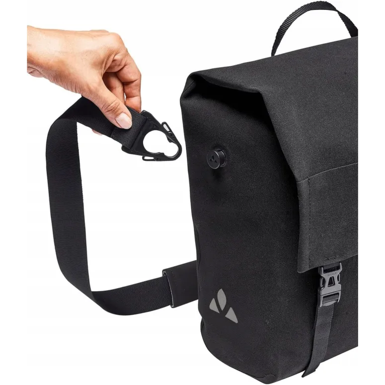 Torba Rowerowa na Bagażnik VAUDE Augsburg IV L A4 20 L Plug and Ride Czarna