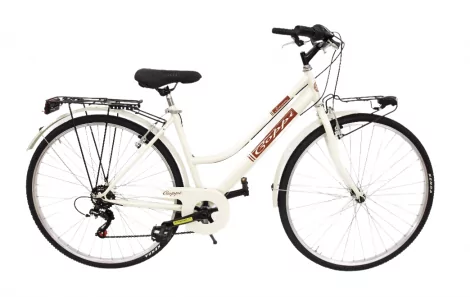 Miejski Rower Damski Retro 28 Damka 6 Bieg Światła - 1