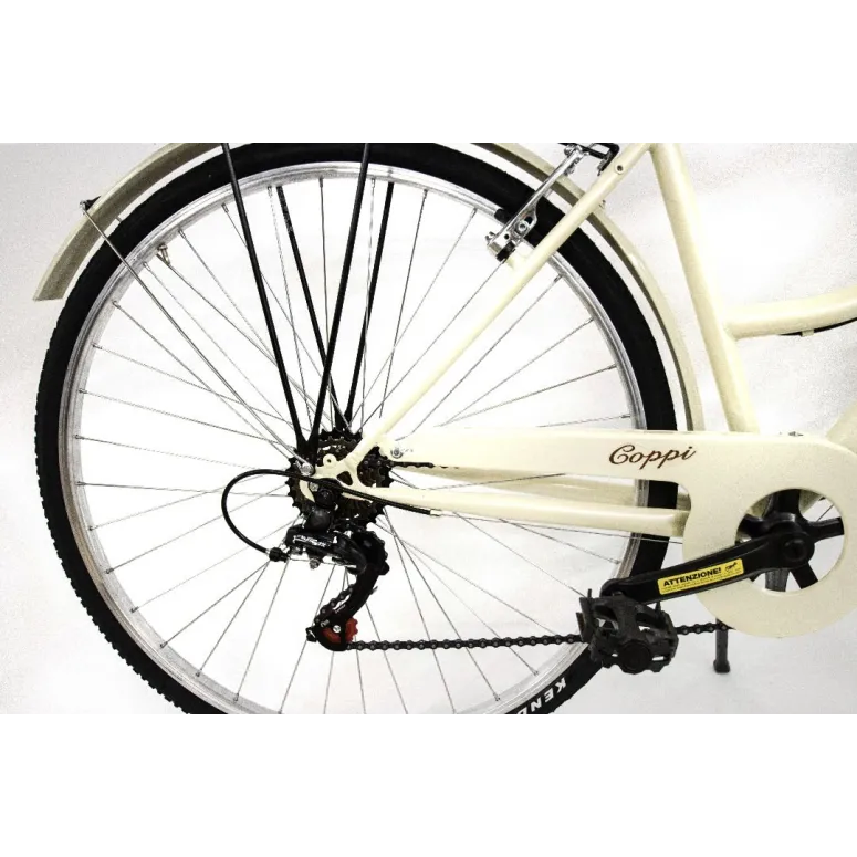 Miejski Rower Damski Retro 28 Damka 6 Bieg Światła - 3