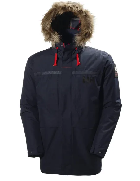 Kurtka Męska Zimowa Helly Hansen Coastal 2 Parka Granatowa Membrana r. XL