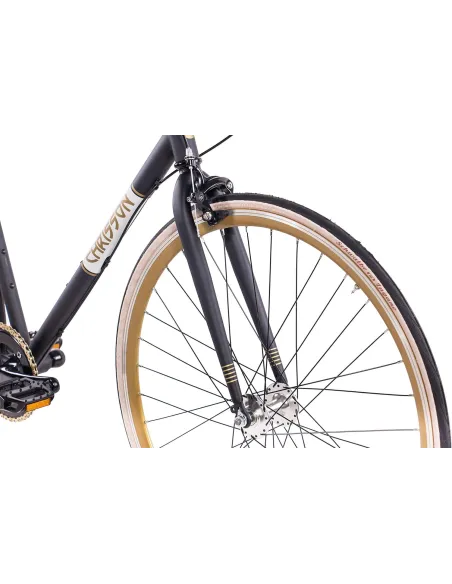 Rower Szosowy Miejski 28" Stalowy Uniwersalny Nexus 3 Dual Pivot Vintage