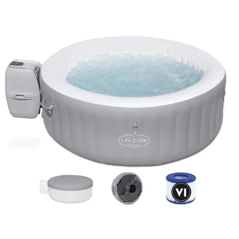 Basen Dmuchany z Hydromasażem Ogrodowy Bestway Lay-Z Spa 3-osobowy 110 Dysz