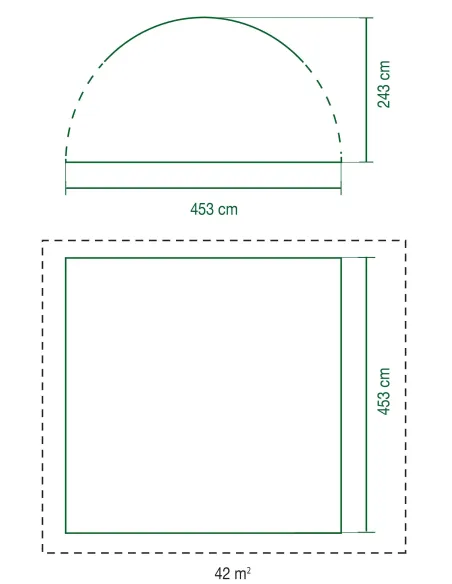 Namiot Turystyczny Coleman Event Dome Imprezowy 4,5x4,5m Pawilon Ogrodowy