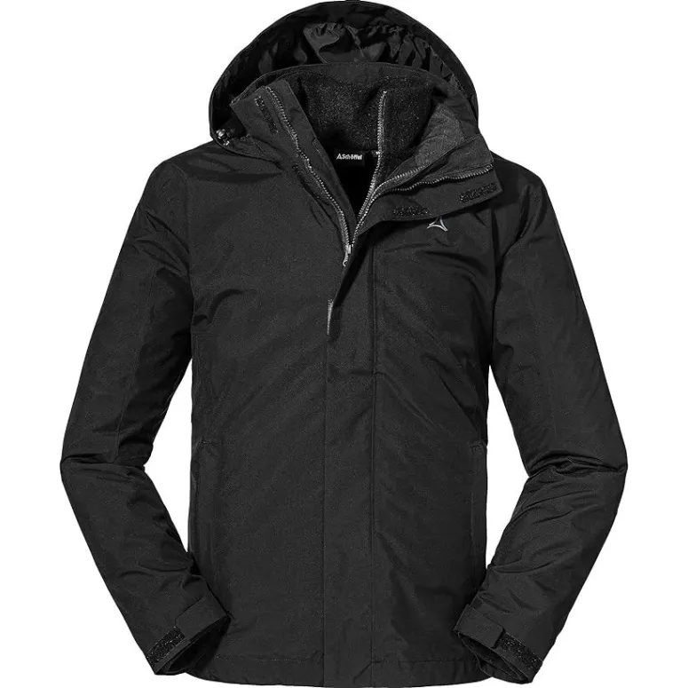 Męska Kurtka Trekkingowa 3w1 Schoffel Partinello Wodoodporna Czarna r. XL