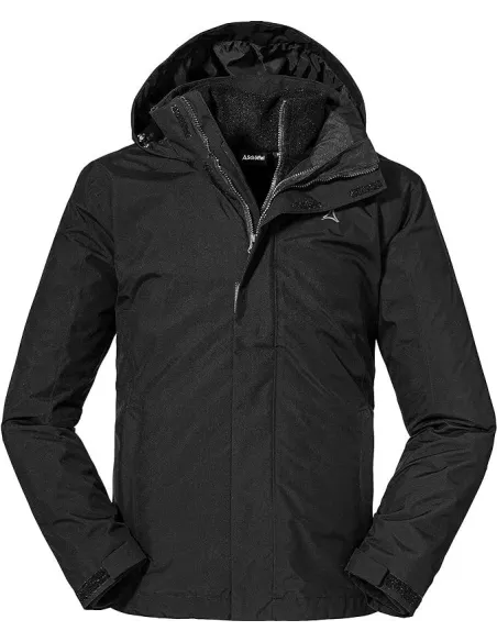 Męska Kurtka Trekkingowa 3w1 Schoffel Partinello Wodoodporna Czarna r. XL