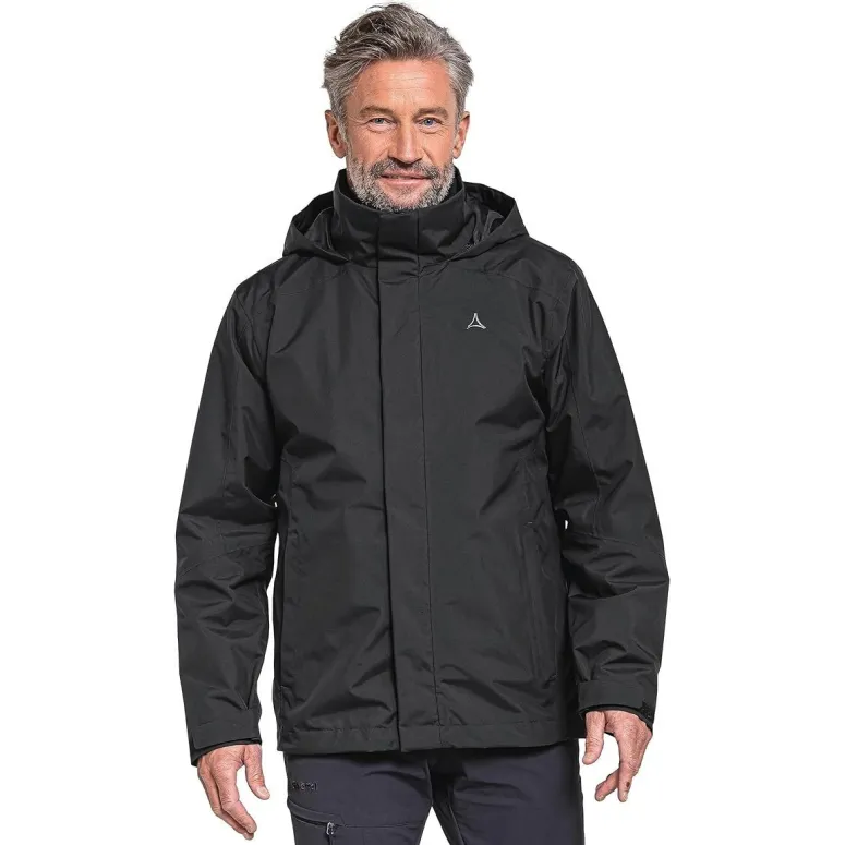 Męska Kurtka Trekkingowa 3w1 Schoffel Partinello Wodoodporna Czarna r. XL