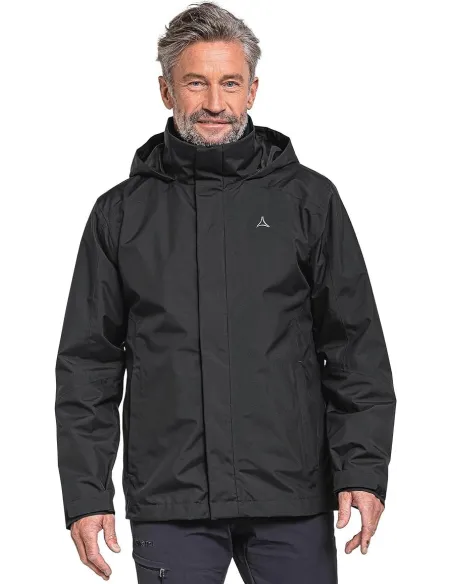 Męska Kurtka Trekkingowa 3w1 Schoffel Partinello Wodoodporna Czarna r. XL