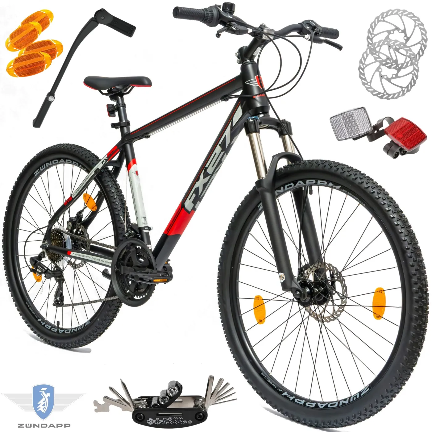 Rower Męski Górski MTB 27,5" ALU Shimano 21 Biegów Tarcze Stopka Dzwonek