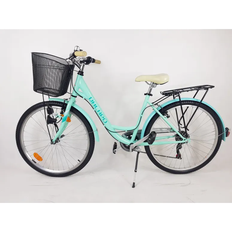 Miejski Rower Damski 26 Koszyk Oświetlenie Damka