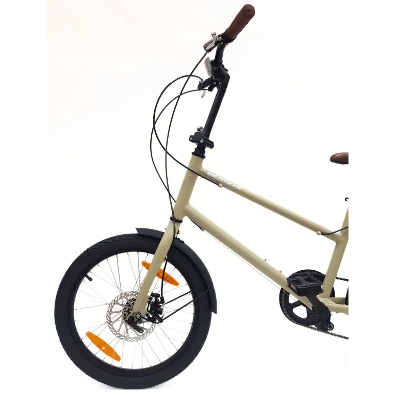 Rower Miejski 20" Uniseks Tarcze Microshift Dzwonek Błotniki Lekki 6-biegów