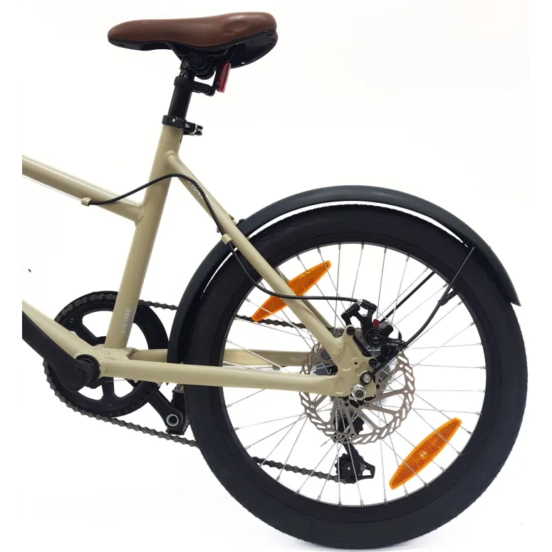 Rower Miejski 20" Uniseks Tarcze Microshift Dzwonek Błotniki Lekki 6-biegów