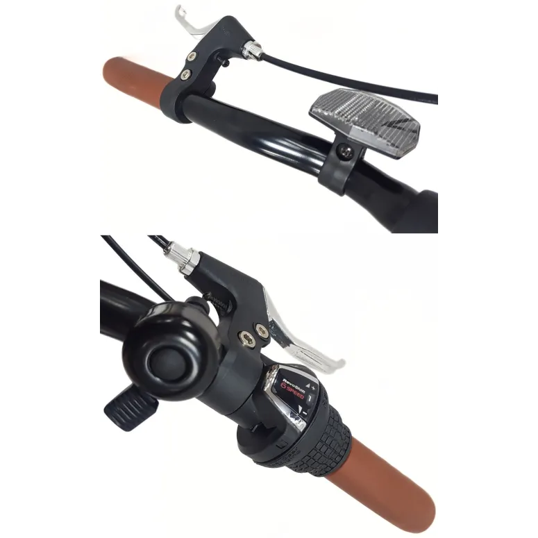 Rower Miejski 20" Uniseks Tarcze Microshift Dzwonek Błotniki Lekki 6-biegów