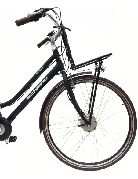 Rower Elektryczny Damski Miejski 28" Alu 250 W Wspomaganie Bagażnik Światła