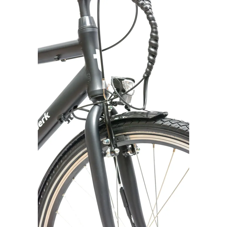 Rower Elektryczny Męski Trekkingowy 28" ALU 250 W Shimano NEXUS 7 Światła