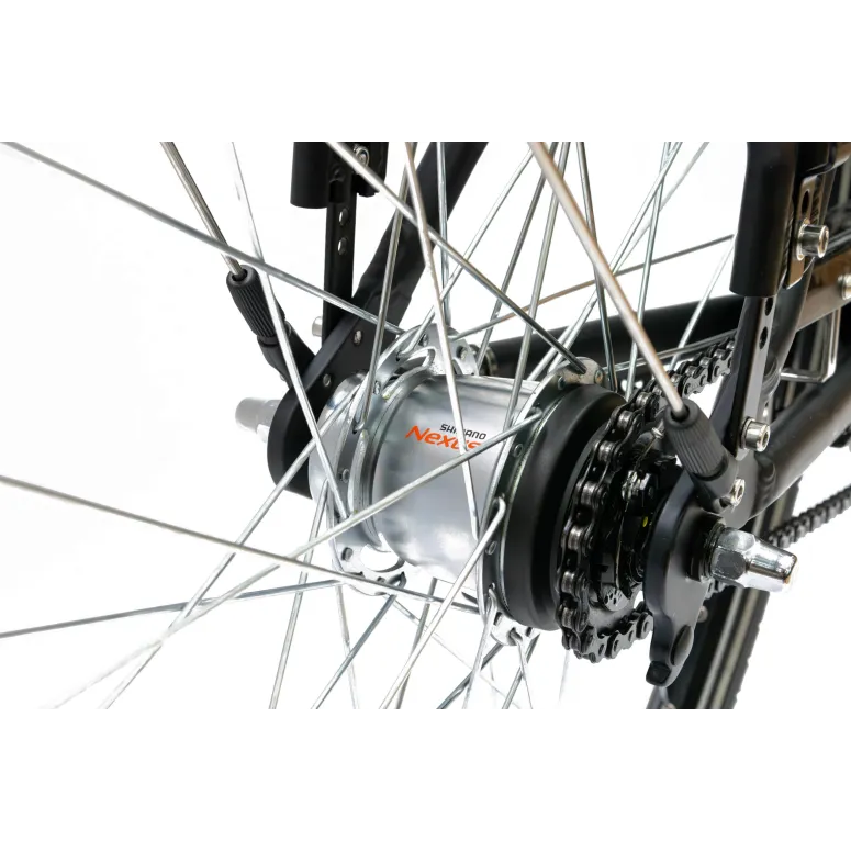 Rower Elektryczny Męski Trekkingowy 28" ALU 250 W Shimano NEXUS 7 Światła