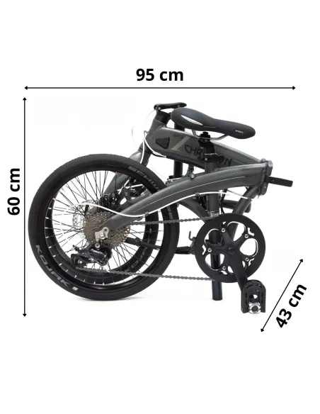 Rower Elektryczny Składany Koła 20" Męski Damski Składak 250 W ALU SHIMANO