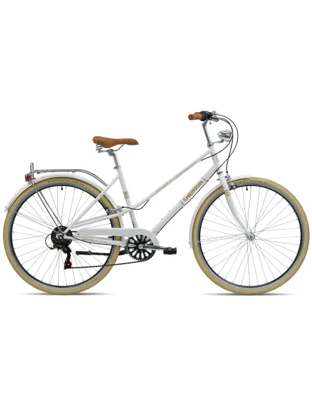 Rower Damski Miejski Koła 28" SHIMANO Błotniki Bagażnik Oświetlenie Stopka