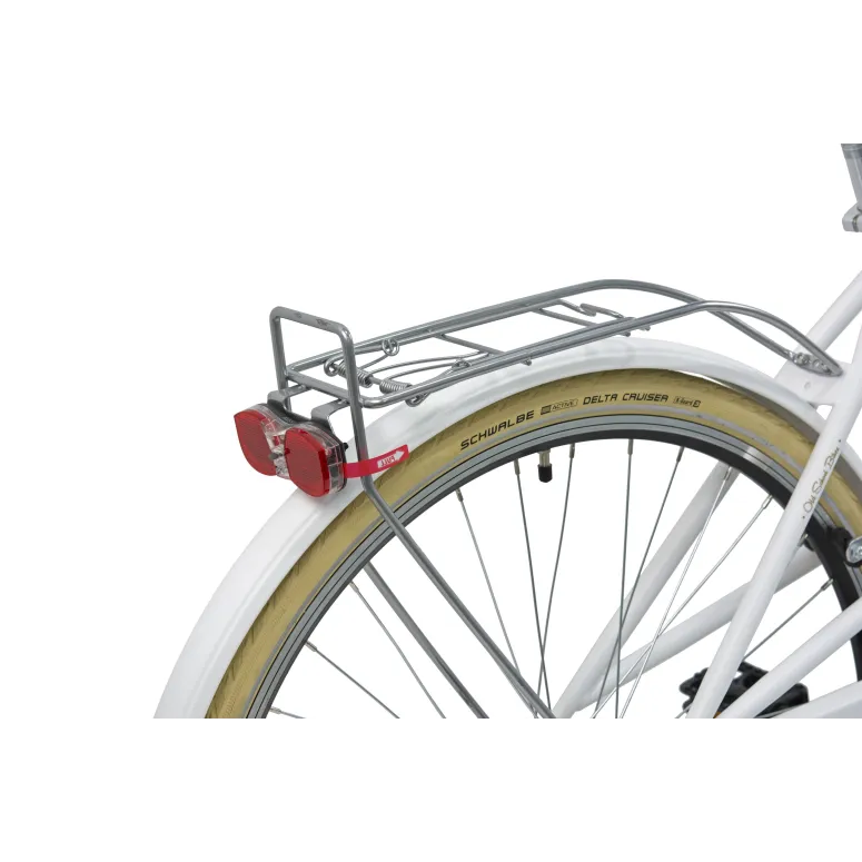 Rower Damski Miejski Koła 28" SHIMANO Błotniki Bagażnik Oświetlenie Stopka