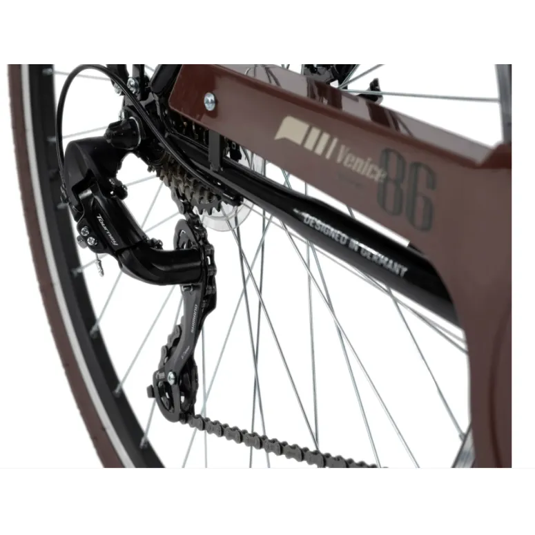 Trekkingowy Rower Męski 28 Światła 21 Bieg V Brake - 5