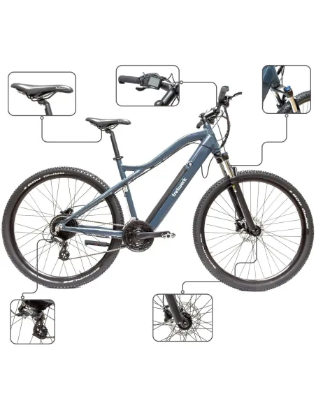 Rower Elektryczny Damski Męski Koła 29" Górski MTB Hydraulika Shimano Altus