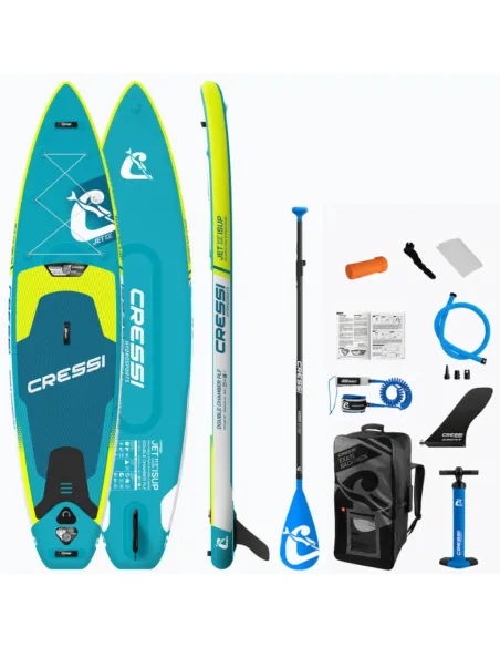 Deska SUP Cressi Isup Pompowana Do Pływania Paddle Z Wiosłem Zestaw 340 cm