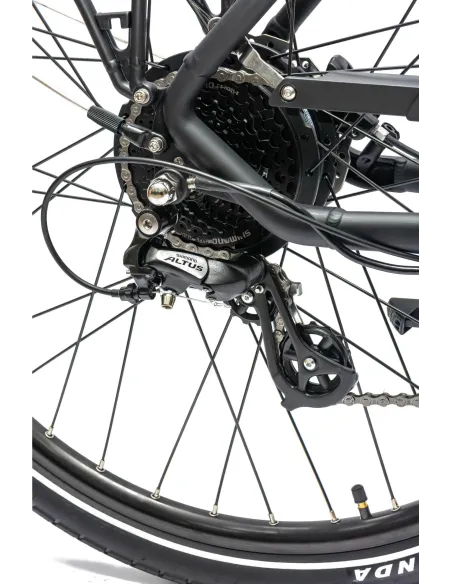 Rower Elektryczny Damski Trekkingowy Koła 28" SHIMANO 250 W Aplikacja 2025