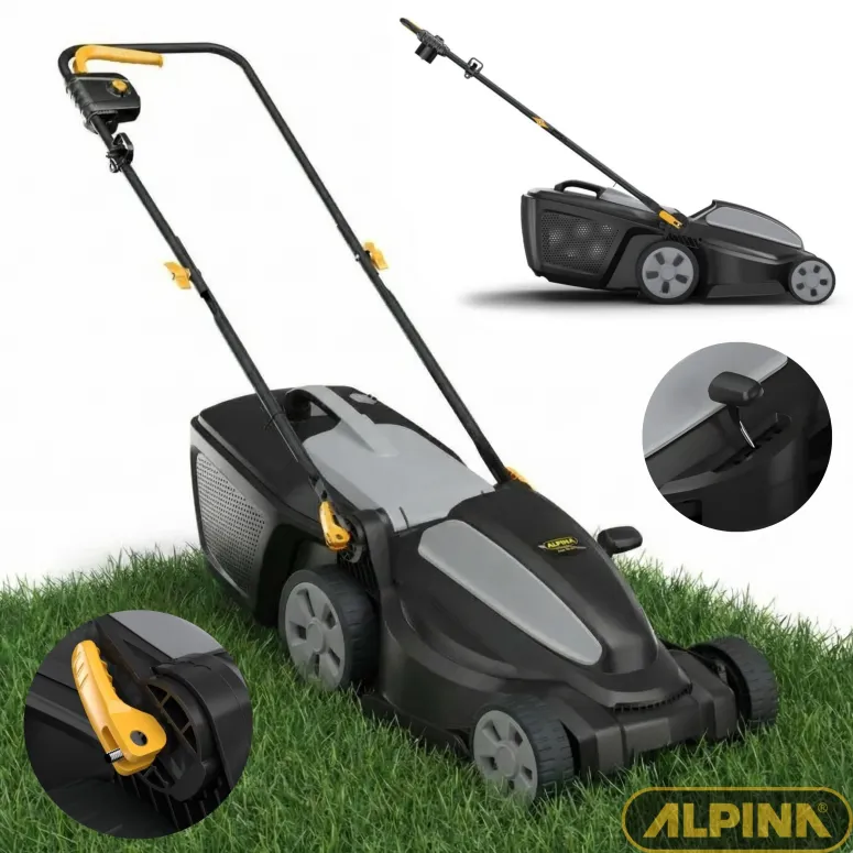 Kosiarka Elektryczna Alpina AL1 34 E 34cm z Regulacją Wysokości LEKKA