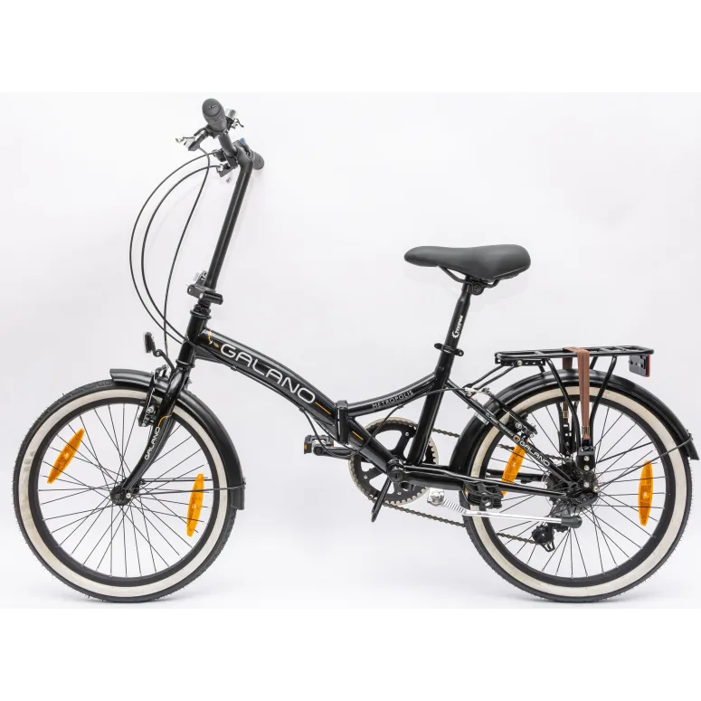 Rower Damski Męski Składany 20" Składak SHIMANO Dzwonek Bagażnik Stopka