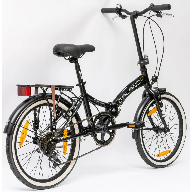 Rower Damski Męski Składany 20" Składak SHIMANO Dzwonek Bagażnik Stopka