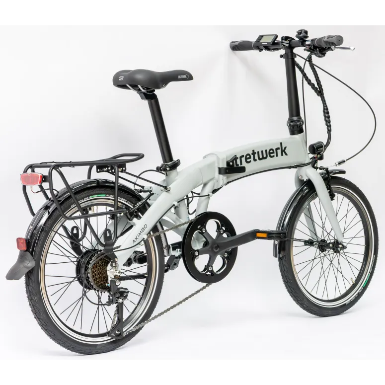 Rower Elektryczny Damski Męski Składany 20" SHIMANO LCD Składak 250 W Alu