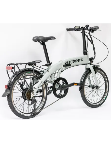 Rower Elektryczny Damski Męski Składany 20" SHIMANO LCD Składak 250 W Alu