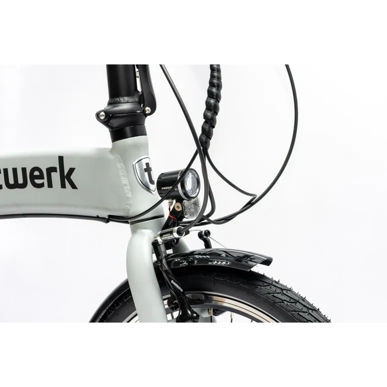 Rower Elektryczny Damski Męski Składany 20" SHIMANO LCD Składak 250 W Alu