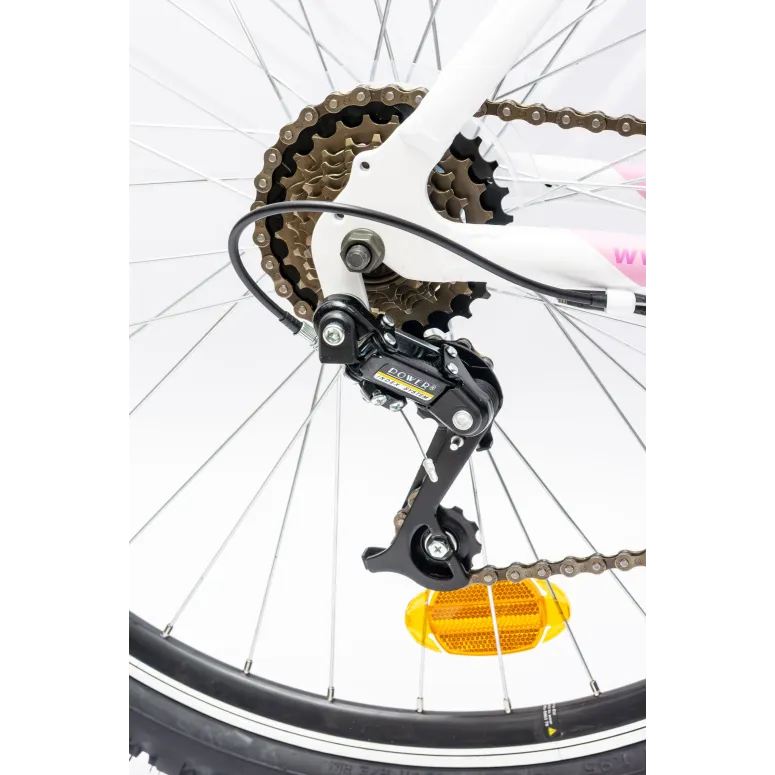 Rower Damski Dziewczęcy MTB 26" Górski Power + Stopka Odblaski