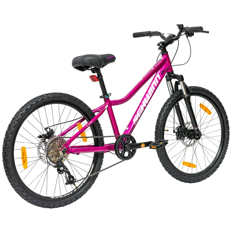 Rower Dziewczęcy Górski Koła 24" Junior MTB Aluminium Tarcze Amory SHIMANO