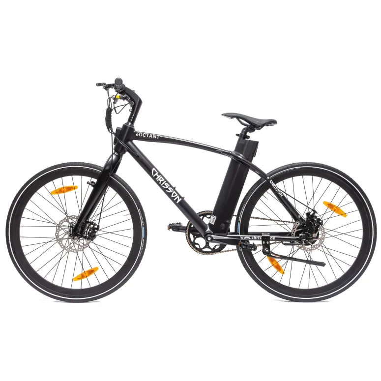 Rower Elektryczny Męski Trekkingowy Koła 28" LCD 250 W Tarcze Aluminium