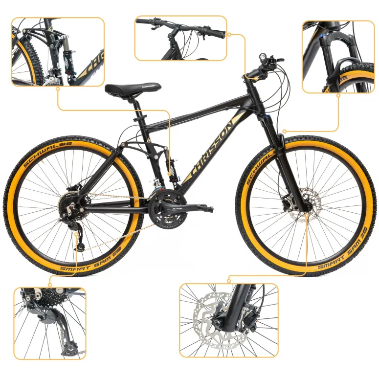 Rower Męski Górski 27,5" SHIMANO Full Amortyzacja Hydraulika Aluminium MTB