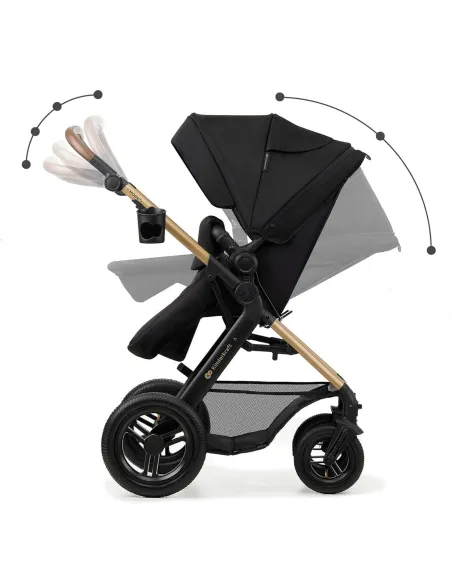 Wózek Dziecięcy 3w1 Kinderkraft MOOV 2 AIR Fotelik Wielofunkcyjny Czarny