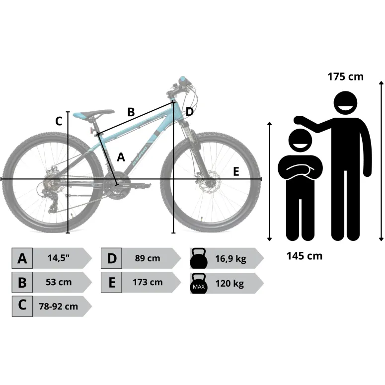 Rower Męski Damski Górski Koła 26" MTB SHIMANO Amortyzacja Tarcze Aluminium