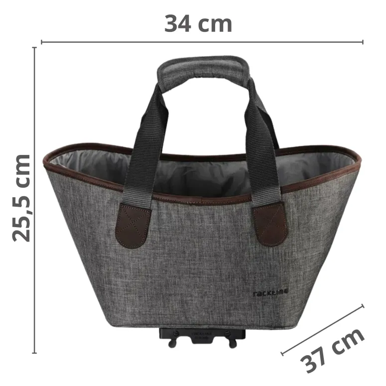 Torba Rowerowa na Bagażnik RackTime Agnetha Dust Grey 15 L Przeciwdeszczowa
