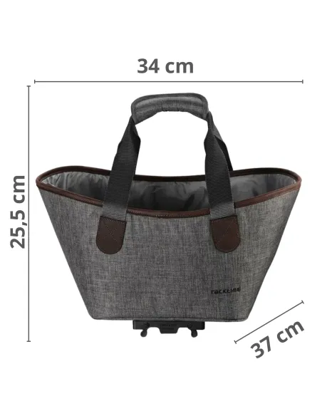 Torba Rowerowa na Bagażnik RackTime Agnetha Dust Grey 15 L Przeciwdeszczowa