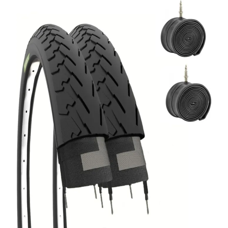 Opona Rowerowa 2x 700 x 28C + 2x Dętka – ZESTAW Szosowa Miejska Trekking