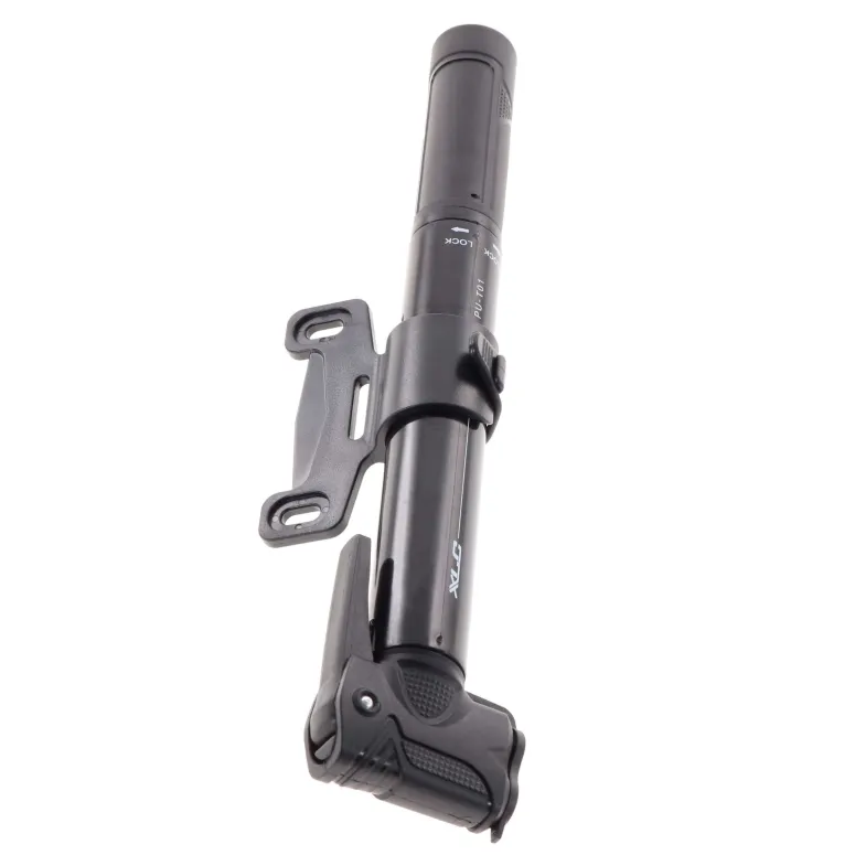 Pompka Rowerowa Mini Teleskopowa XLC PU-T01 7 Barów Czarna Kompaktowa 