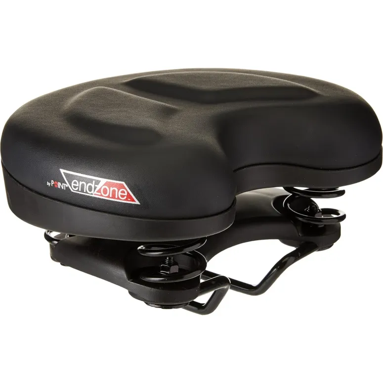 Siodełko Rowerowe Damskie Endzone Point Czarne 4-krotne Zawieszenie
