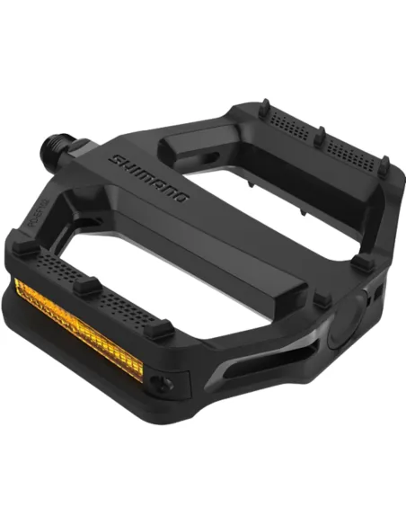 Pedały Platformowe Rowerowe SHIMANO PD-EF102 Gravel MTB z Odblaskami Żywica
